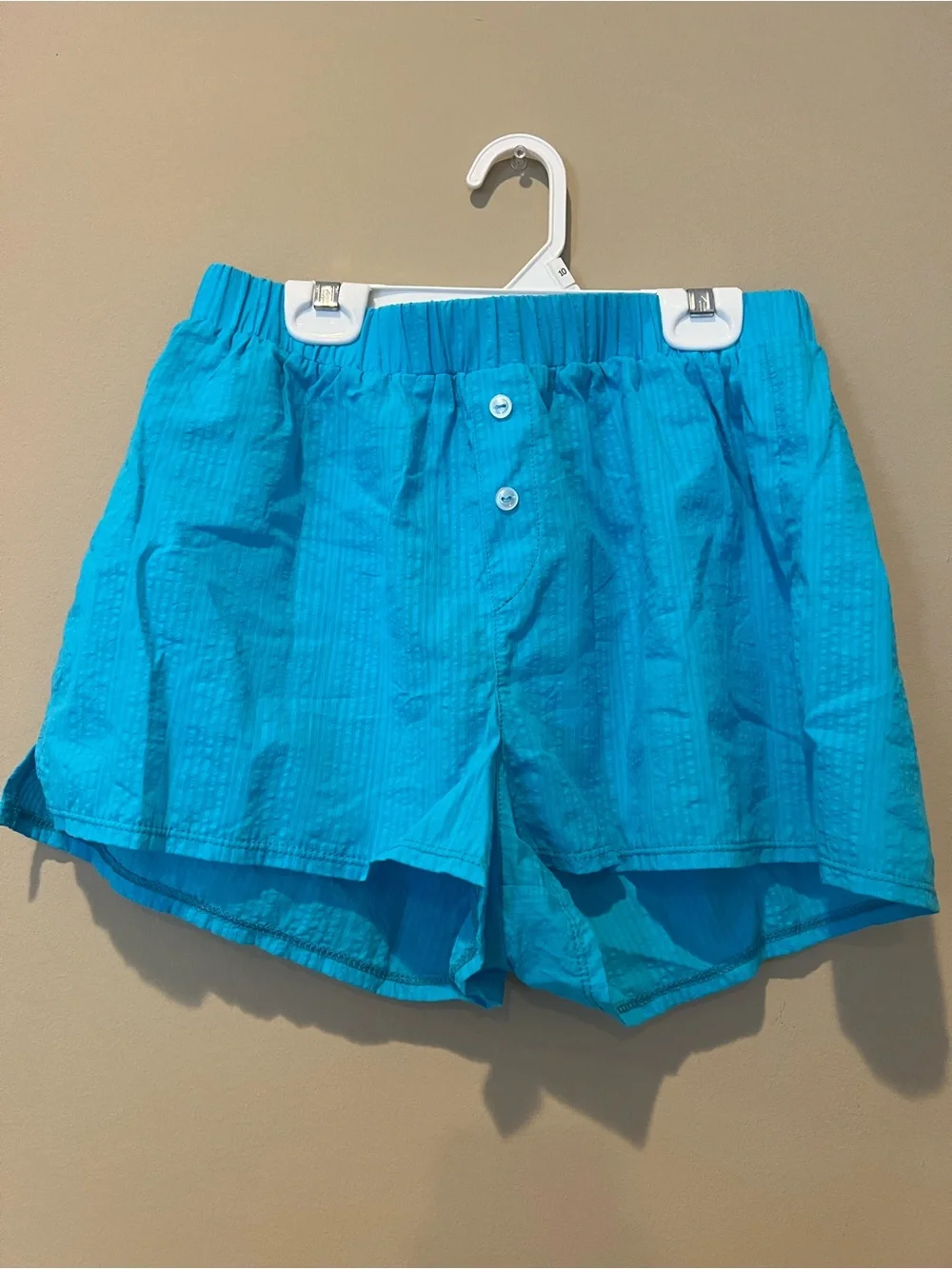 Dippin' Daisy's Green and Aqua Striped Ring-Front Bikini Top